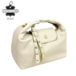 Elegante Bolso de Piel Italiana con Cadena Dorada y Doble Solapa para Mujer - Imagen 15