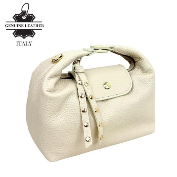 Elegante Bolso de Piel Italiana con Cadena Dorada y Doble Solapa para Mujer - Imagen 15