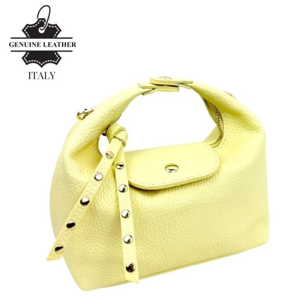 Elegante Bolso de Piel Italiana con Cadena Dorada y Doble Solapa para Mujer - Imagen 21