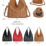 Bolso de Hombro en Nylon con Bolsillos Frontal y Trasero, Cierre de Cremallera y Gran Capacidad para Mujer.- Mayorista España