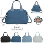 Bolso Grande para Mujer con Doble Asa y Efecto Vaquero- Mayorista España