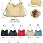 Bolso de Hombro en Piel con Doble Asa, Cierre de Cremallera y Gran Capacidad para Mujer.- Mayorista España