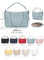 Bolso Sintético para Mujer con Cadena y Bandolera - D.Cristina- Mayorista España