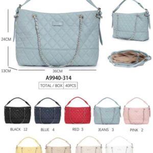 Bolso Sintético para Mujer con Cadena y Bandolera - D.Cristina- Mayorista España