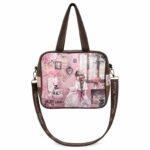 Bolso Sintético Pequeño de Mujer formato Maletín con Diseño de Muñeca Sweet Candy, Bolsillo Trasero y Correa Extraíble-Mayorista España