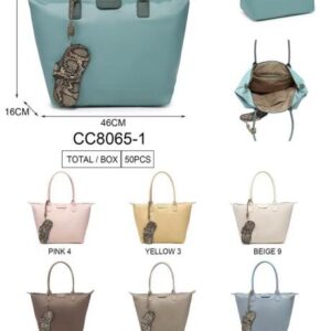 Bolso Shopper Grande Sintético con Asas Largas - Coveri Collection- Mayorista España