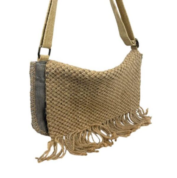 Bandolera de yute con solapa - Imagen 8