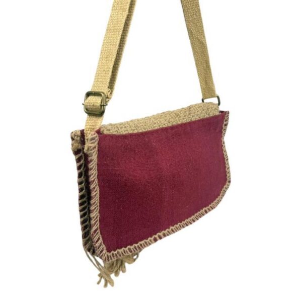 Bandolera de yute con solapa - Imagen 3
