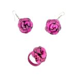 Juego de Anillo y Pendientes en Piel de Serpiente para Mujer - Imagen 4
