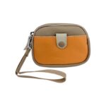 Monedero Multicolor de Piel con Diseño Exclusivo, Asa Corta y 2 Bolsillos para Mujer- Mayorista España