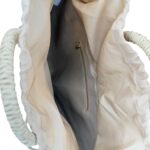 Bolso de Mano en Papel con Asas Circulares y Saco de Cuerdas para Mujer - Imagen 5