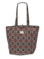 Bolso Tote de Algodón Estampado La Matilda con Cremallera y Vivos Colores para Mujer