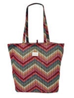 Bolso Tote de Algodón Estampado La Matilda con Cremallera y Vivos Colores para Mujer - Imagen 11