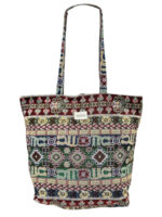 Bolso Tote de Algodón Estampado La Matilda con Cremallera y Vivos Colores para Mujer - Imagen 12