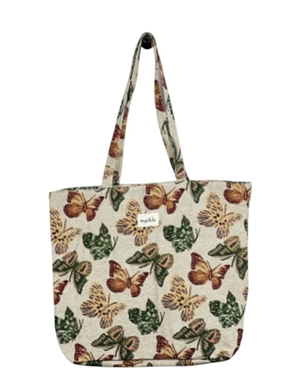 Bolso Tote de Algodón Estampado La Matilda con Cremallera y Vivos Colores para Mujer - Imagen 2
