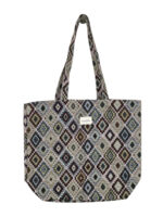Bolso Tote de Algodón Estampado La Matilda con Cremallera y Vivos Colores para Mujer - Imagen 3