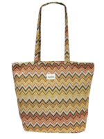 Bolso Tote de Algodón Estampado La Matilda con Cremallera y Vivos Colores para Mujer - Imagen 6