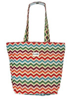 Bolso Tote de Algodón Estampado La Matilda con Cremallera y Vivos Colores para Mujer - Imagen 7