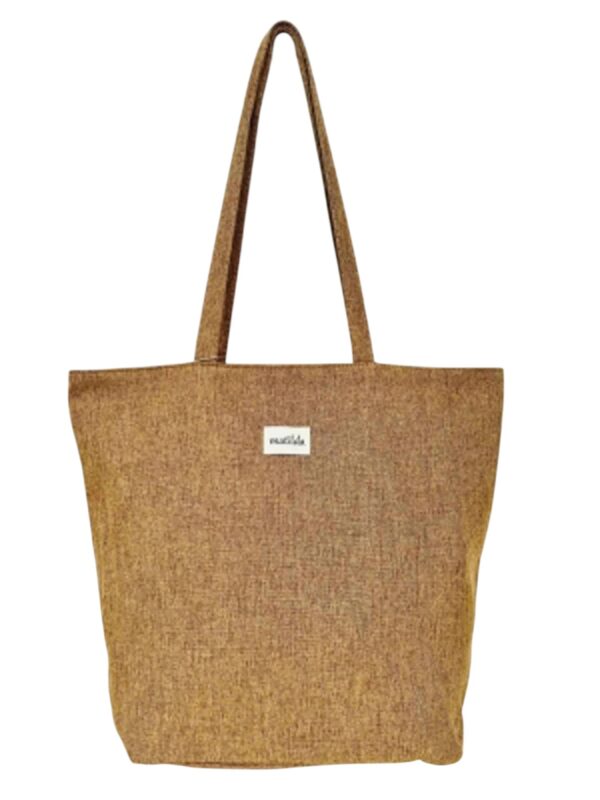 Bolso Tote en Algodón La Matilda con Colores Lisos y Cremallera para Mujer - Imagen 13