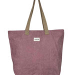 Bolso Tote Estilo Pana en Algodón La Matilda con Asas Largas y Cremallera Mujer