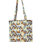 Bolsa Tote Bag en Algodón La Matilda con Alegre Estampado y 2 Asas Largas para Mujer