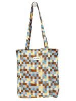 Bolsa Tote Bag en Algodón La Matilda con Alegre Estampado y 2 Asas Largas para Mujer