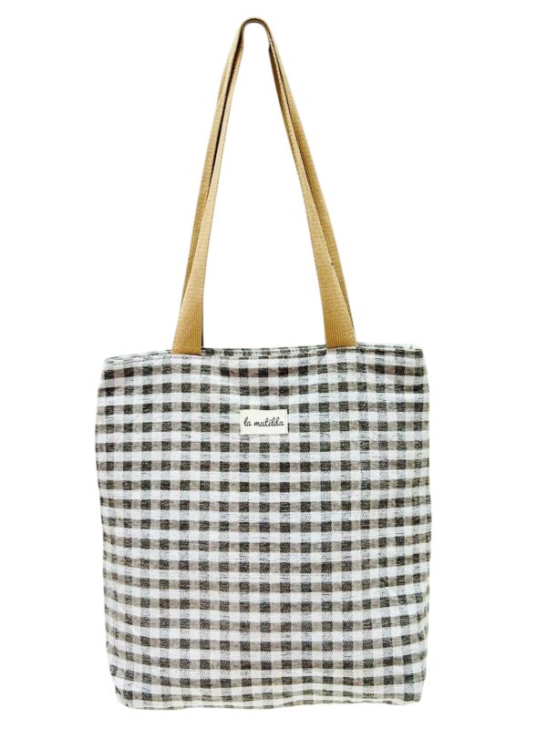 Bolsa Tote Bag en Algodón La Matilda con Alegre Estampado y 2 Asas Largas para Mujer - Imagen 4