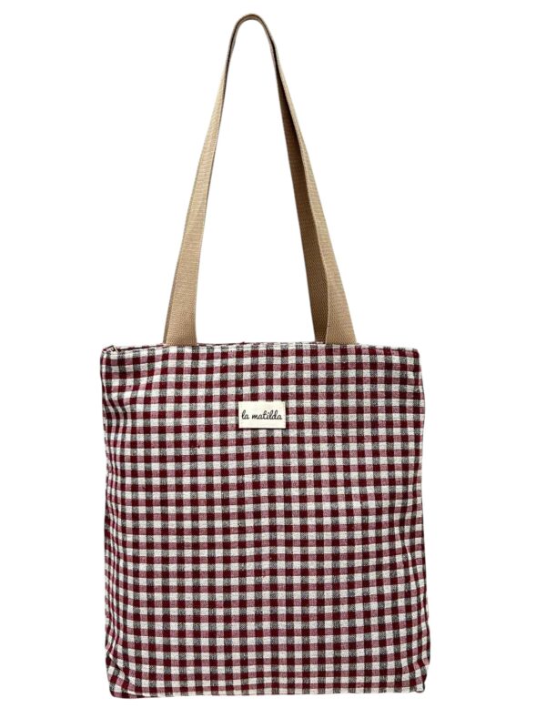 Bolsa Tote Bag en Algodón La Matilda con Alegre Estampado y 2 Asas Largas para Mujer - Imagen 6
