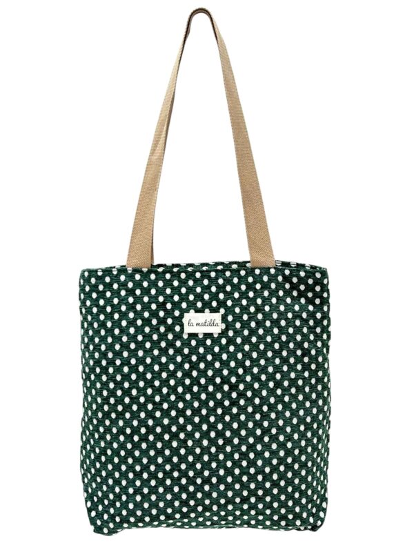 Bolsa Tote Bag en Algodón La Matilda con Alegre Estampado y 2 Asas Largas para Mujer - Imagen 12