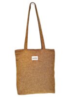 Bolsa Tote Bag en Algodón La Matilda con Colores Lisos, Cremallera y Asas Largas Mujer - Imagen 3