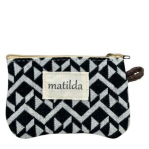 Monedero Compacto y Estampado de Algodón La Matilda con Cremallera para Mujer-Chic- Mayorista España