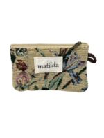 Monedero Compacto y Estampado de Algodón La Matilda con Cremallera para Mujer-Jardín- Mayorista España
