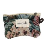 Monedero Compacto y Estampado de Algodón La Matilda con Cremallera para Mujer-Tapiz- Mayorista España