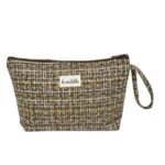 Neceser Grande Estampado para Mujer en Algodón La Matilda con Asa Corta y Cremallera-TartarAmarillo- Mayorista España