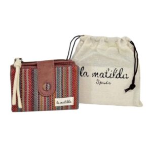 Cartera Pequeña de Algodón La Matilda para Mujer con Gran Calidad y Cierre de Cremallera-LineaCalida- Mayorista España