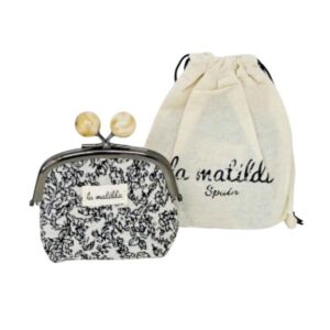 Monedero de Boquilla en Algodón La Matilda con Diseño Estampado para Mujer--PatternNegro- Mayorista España