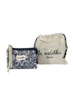Monedero Compacto Estampado de Algodón La Matilda con 3 Compartimentos para Mujer-PatternAzul- Mayorista España