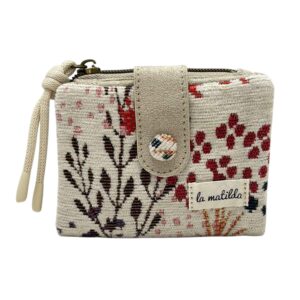 Cartera Pequeña de Algodón La Matilda con Diseño Estampado y Mini Solapa para Mujer-Inés- Mayorista España