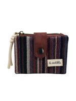 -Cartera Pequeña de Algodón La Matilda con Diseño Estampado y Mini Solapa para Mujer-LineaFuego- Mayorista España