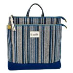 Mochila Doble Estampada de Algodón La Matilda con Bolsillo Frontal para Mujer-LineaAgua- Mayorista España