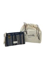 Monedero Estampado de Algodón La Matilda para Mujer con Bolsillo Frontal y Cremallera-LineaAgua- Mayorista España