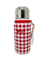 Termo de Acero Inoxidable Estampado La Matilda con Filtro para Infusiones para Mujer-VichyRojo- Mayorista España