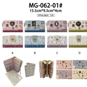 Cartera Sintética Cats de Mujer con Caja, Espacio para Tarjetas y Portadocumentos Extraíble-All- Mayorista España