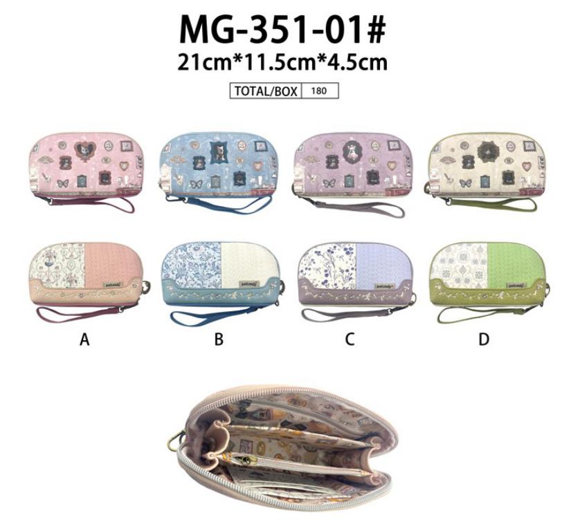 Cartera Sintética Cats de Mujer con Asa de Mano Extraíble, Cremallera y Bolsillos Internos-All- Mayorista España
