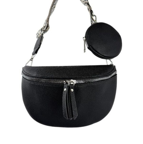 Riñonera Sintética de Mujer con Bolsillo Trasero y Cremallera + Monedero Extra Circular - Imagen 3