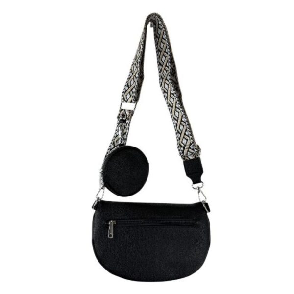 Riñonera Sintética de Mujer con Bolsillo Trasero y Cremallera + Monedero Extra Circular - Imagen 4