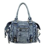 Bolso Casual de Mujer en Tela Vaquera de Algodón con Bandolera y Múltiples Bolsillos - Imagen 7