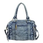 Bolso Casual de Mujer en Tela Vaquera de Algodón con Bandolera y Múltiples Bolsillos - Imagen 8