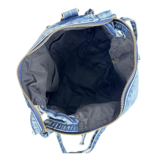Bolso Casual de Mujer en Tela Vaquera de Algodón con Bandolera y Múltiples Bolsillos - Imagen 10