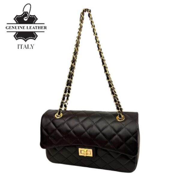 Bolso acolchado grande de piel auténtico con solapa para Mujer - Imagen 34